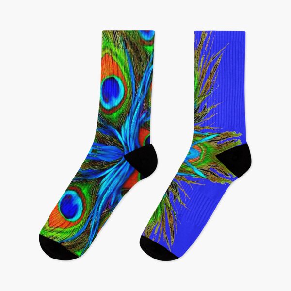 Item preview, BLUE ABSTRACT PEACOCK FEATHERS PATTERN designed and sold by sharlesart.