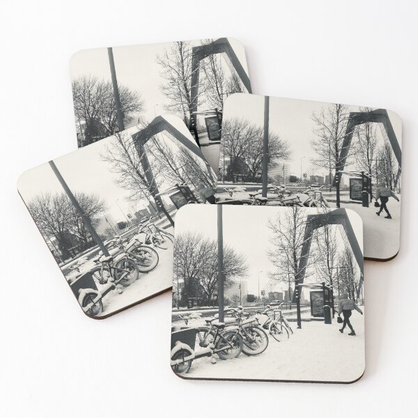 Item preview, Willemsbrug in the snow, Rotterdam city. designed and sold by Noel Ali ⭐⭐⭐⭐⭐.
