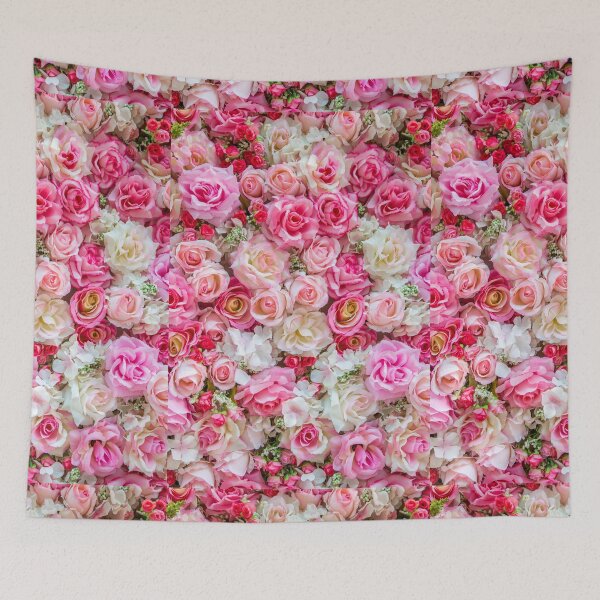 Item preview, Pink & Red Roses Romantic Floral  designed and sold by newburyboutique.