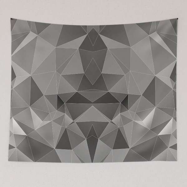 Item preview, Black & White Polygon designed and sold by WolfberryStore.
