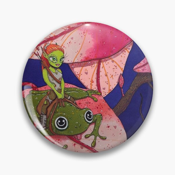 Item preview, Trippy Frog Alien Nature Artwork designed and sold by SeaMushrooms.