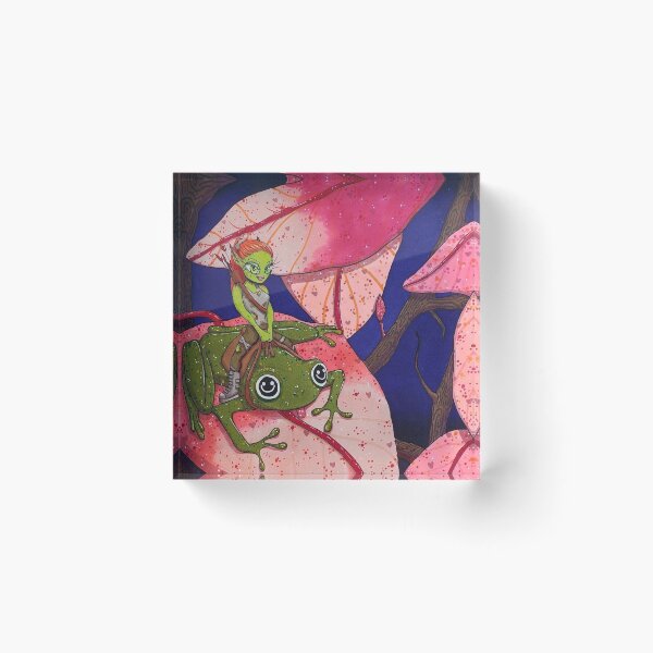 Item preview, Trippy Frog Alien Nature Artwork designed and sold by SeaMushrooms.