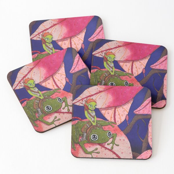 Item preview, Trippy Frog Alien Nature Artwork designed and sold by SeaMushrooms.