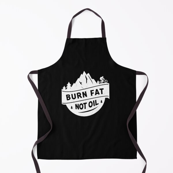 Item preview, Burn Fat Not Oil Mountain Bike MTB Environmental Protection designed and sold by StrongShirts.