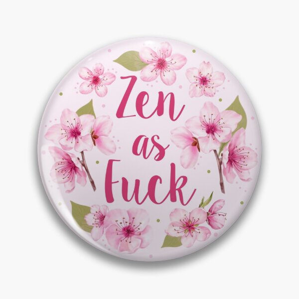 Item preview, Zen as Fuck Pink Cherry Blossoms designed and sold by KrisInStitches.