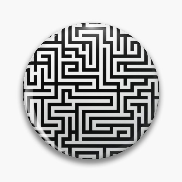 Item preview, Black and white labyrinth designed and sold by NoahDea.