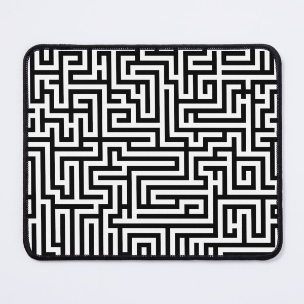 Item preview, Black and white labyrinth designed and sold by NoahDea.