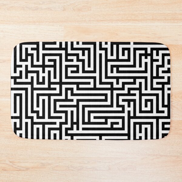 Item preview, Black and white labyrinth designed and sold by NoahDea.