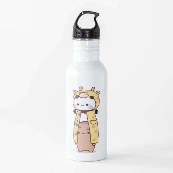 Panda And Brownie Bear Couple Water Bottle