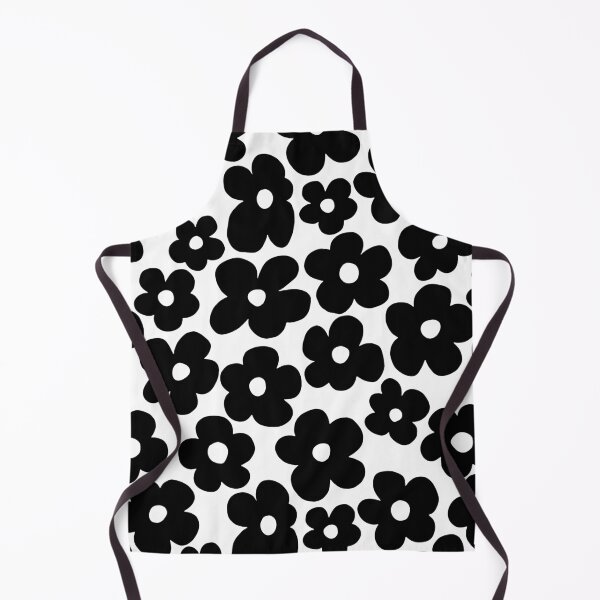 Item preview, Black Flowers - Retro Floral Pattern - Seamless Pattern designed and sold by GraphicBicycle.