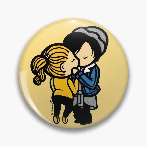 Item preview, Blonde Girl and Raven Boy Kiss Kiss designed and sold by gogenevieve.