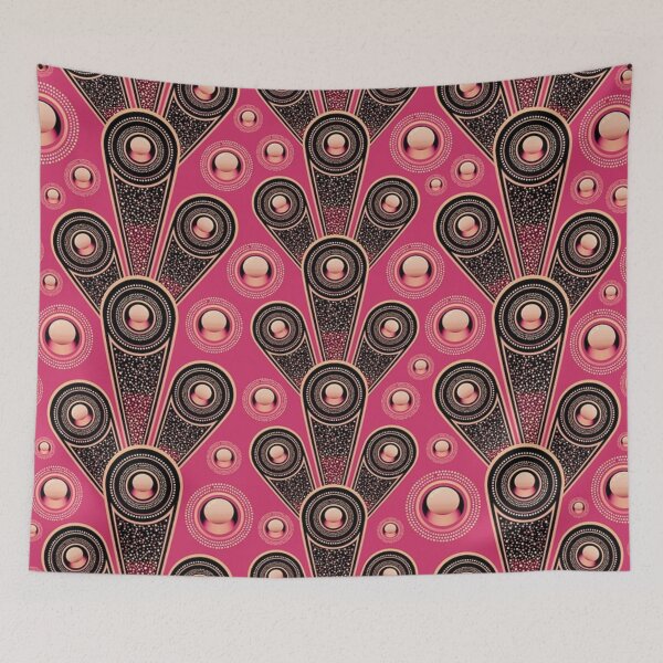 Item preview, Pink and brown abstract pattern designed and sold by NoahDea.