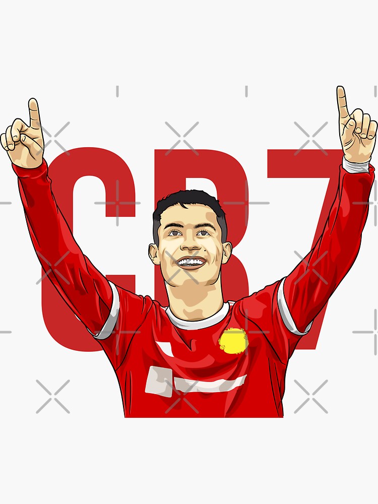 cristiano ronaldo siuuu  Sticker for Sale by masahiko212