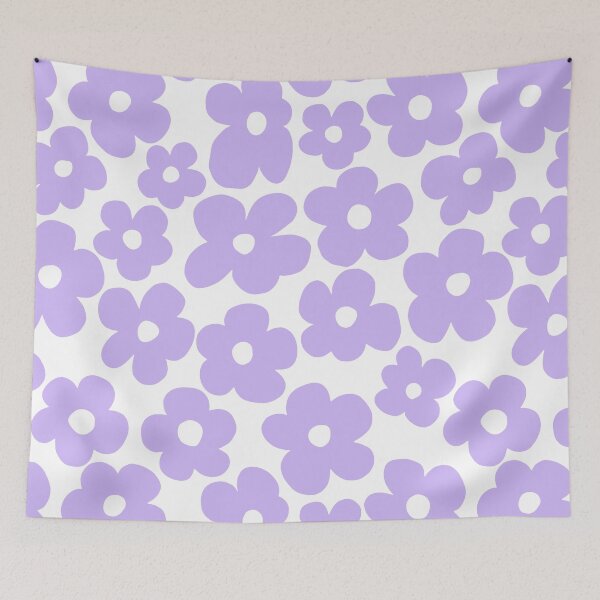 Item preview, Pastel Purple Flowers - Vintage Floral Pattern Decor - Seamless Pattern  designed and sold by GraphicBicycle.