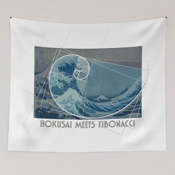 Item preview, Hokusai Meets Fibonacci, Golden Ratio #2 designed and sold by SymbolGrafix.