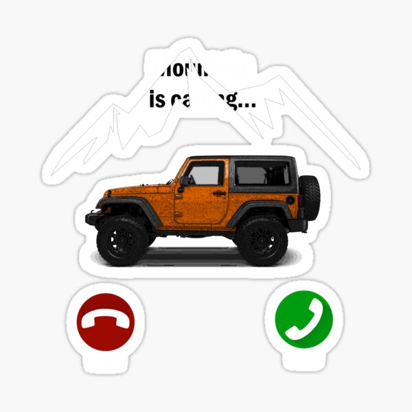 Colorful Jeep Stickers for Sale