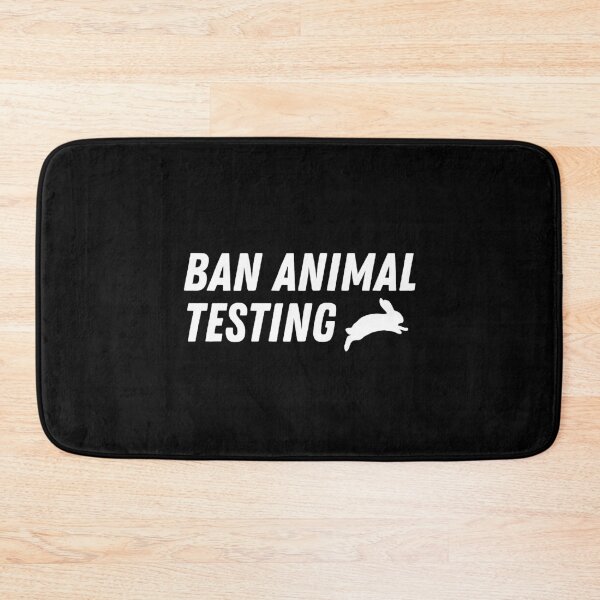 Item preview, ban animal testing 1_white text designed and sold by quinnhopp.