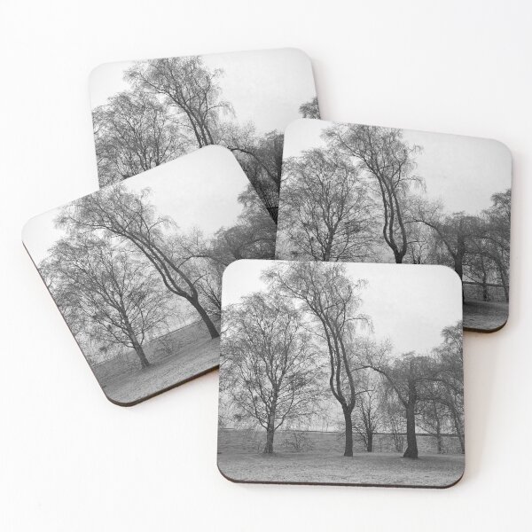 Item preview, Trees by the lake bw designed and sold by Jouko Lehto Photography.