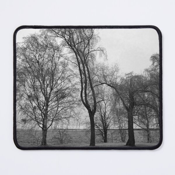 Item preview, Trees by the lake bw designed and sold by Jouko Lehto Photography.