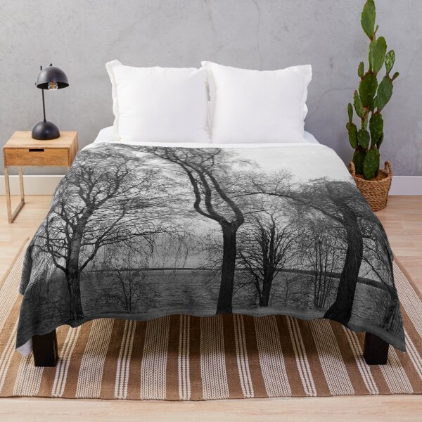 Item preview, Trees by the lake bw designed and sold by Jouko Lehto Photography.