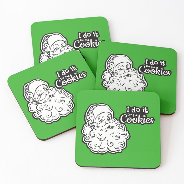 Item preview, Stoned Santa-I do it for the cookies-Funny Stoner Christmas  designed and sold by YomeHayin.