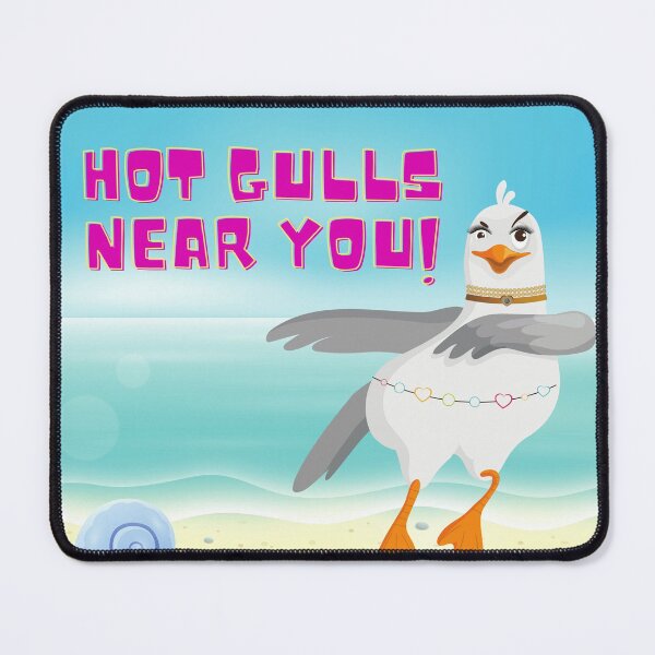 Item preview, Hot Gulls Near You - Funny Play on Words designed and sold by AnAwkwardOtter.