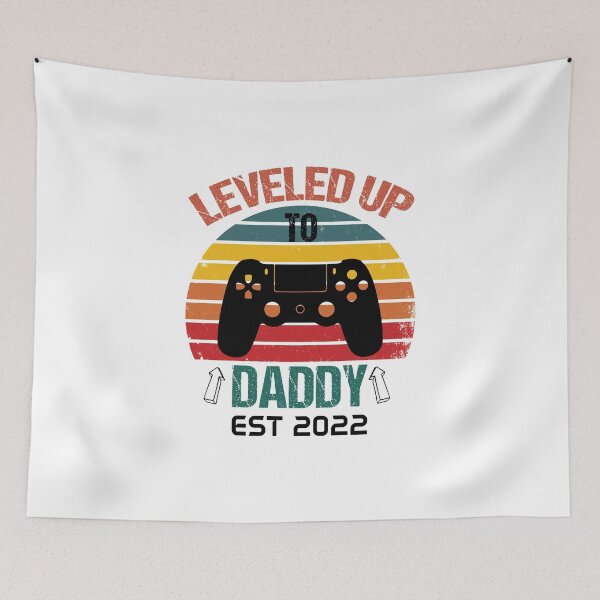 Item preview, Leveled Up to Daddy Est 2022 designed and sold by Beinfashion.