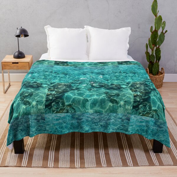 Item preview, Glittering Turquoise Blue Ocean Waves designed and sold by newburyboutique.
