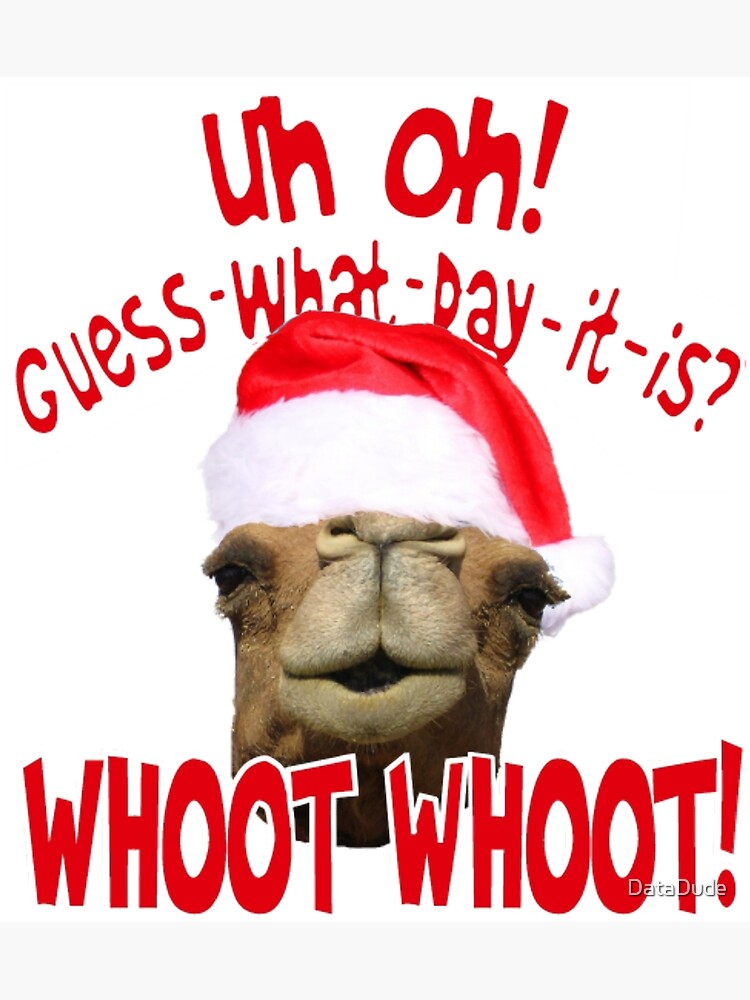 Christmas Hump Day Camel Poster For Sale By Datadude Redbubble