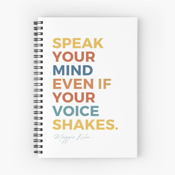 Item preview, speak your mind even if your voice shakes designed and sold by The Art of the  Pause.