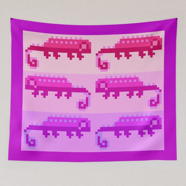 Item preview, Little Pink Pixel Lizards designed and sold by rin3d .