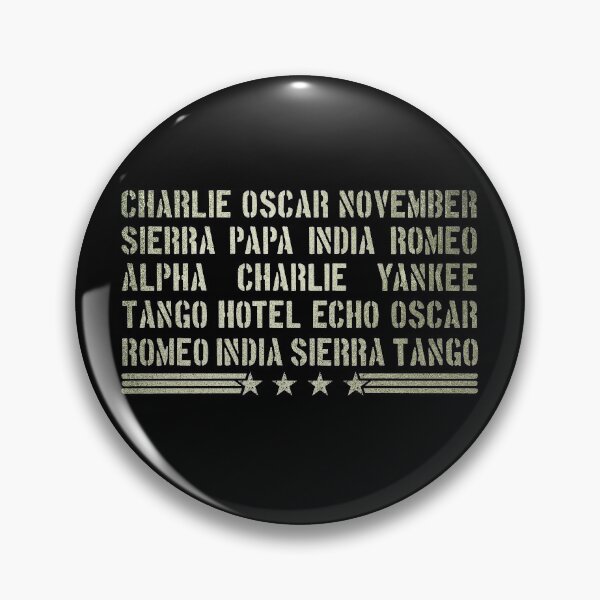 Item preview, Conspiracy Theorist - Phonetic Alphabet Military-Style  designed and sold by NatIntrovertSoc.