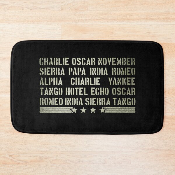 Item preview, Conspiracy Theorist - Phonetic Alphabet Military-Style  designed and sold by NatIntrovertSoc.