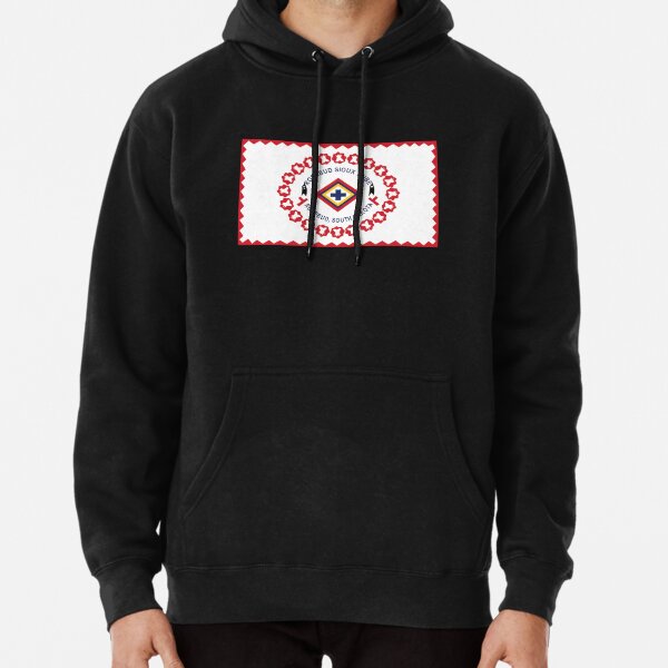 Flag of the Rosebud Sioux Tribe USA Pullover Hoodie