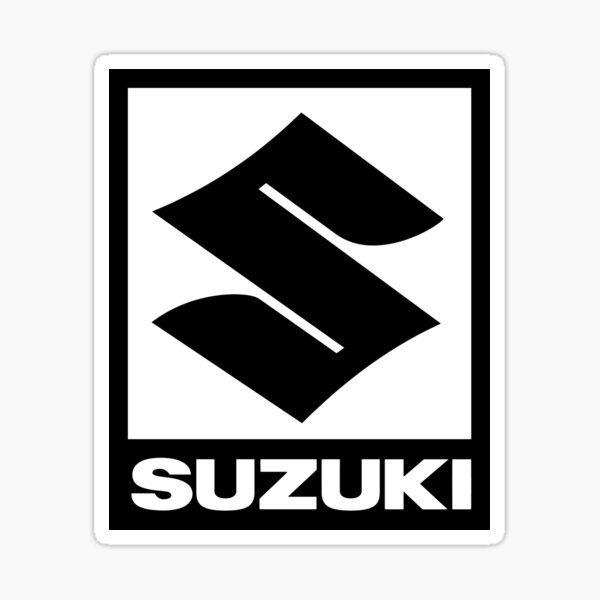 Vintage Competition Japan SUZUKI Logo Eagle Mirror Moto Sticker NOS 