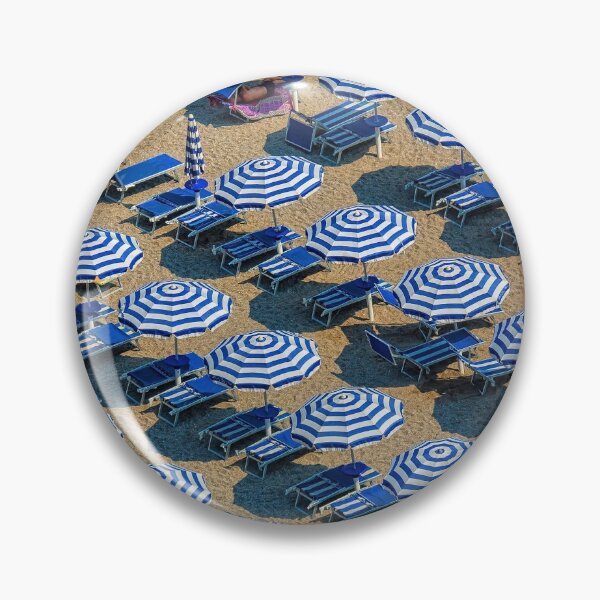 Item preview, Greece Blue Umbrella Beach Vacation  designed and sold by newburyboutique.