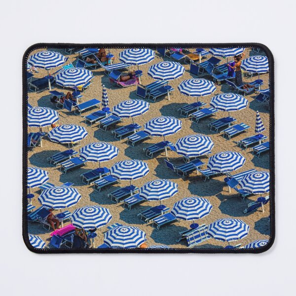 Item preview, Greece Blue Umbrella Beach Vacation designed and sold by newburyboutique.