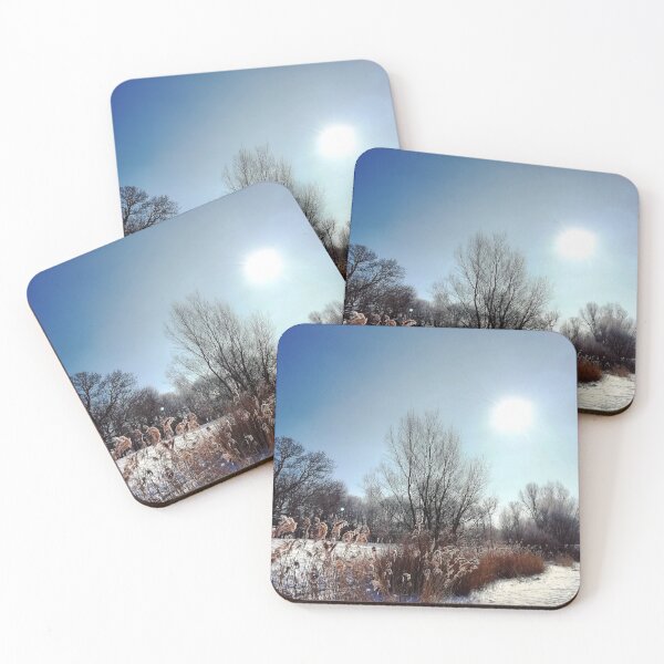 Item preview, Nature photography winter lake sunset designed and sold by Aline22.
