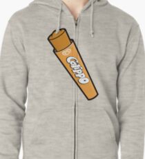 Orange Calippo Zipped Hoodie
