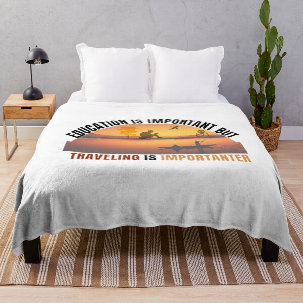 Item preview, Education is important but traveling is importanter, traveling saying designed and sold by Special-Art1.