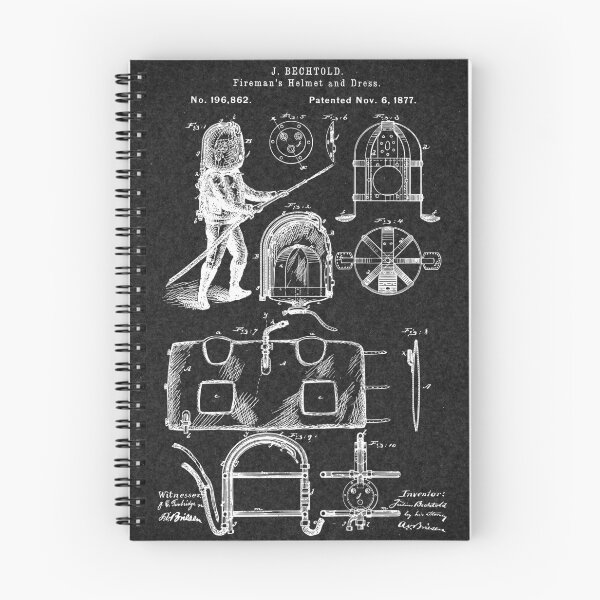 Item preview, Vintage Firefighter Patent 1877 designed and sold by PatentArt.