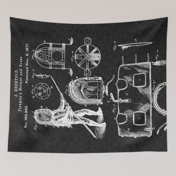 Item preview, Vintage Firefighter Patent 1877 designed and sold by PatentArt.