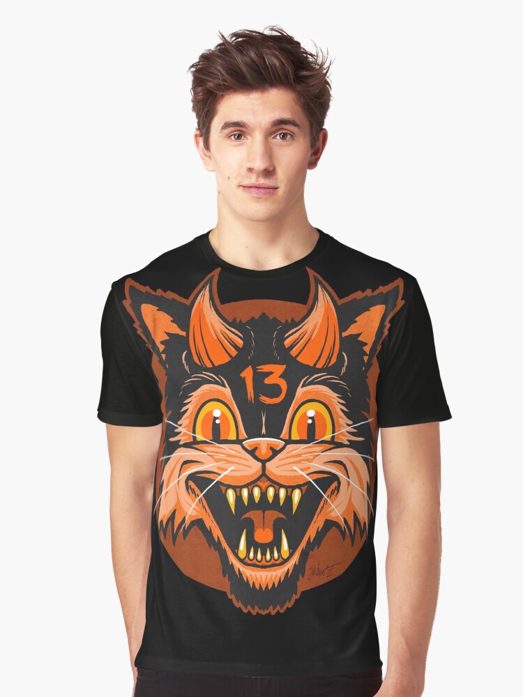 Thumbnail 1 of 5, Graphic T-Shirt, FrightFall2021: Bad Luck designed and sold by ChadSavage.