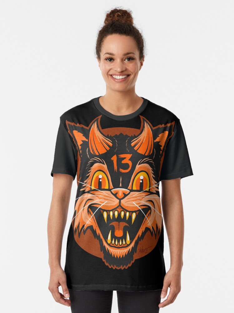 Thumbnail 2 of 5, Graphic T-Shirt, FrightFall2021: Bad Luck designed and sold by ChadSavage.