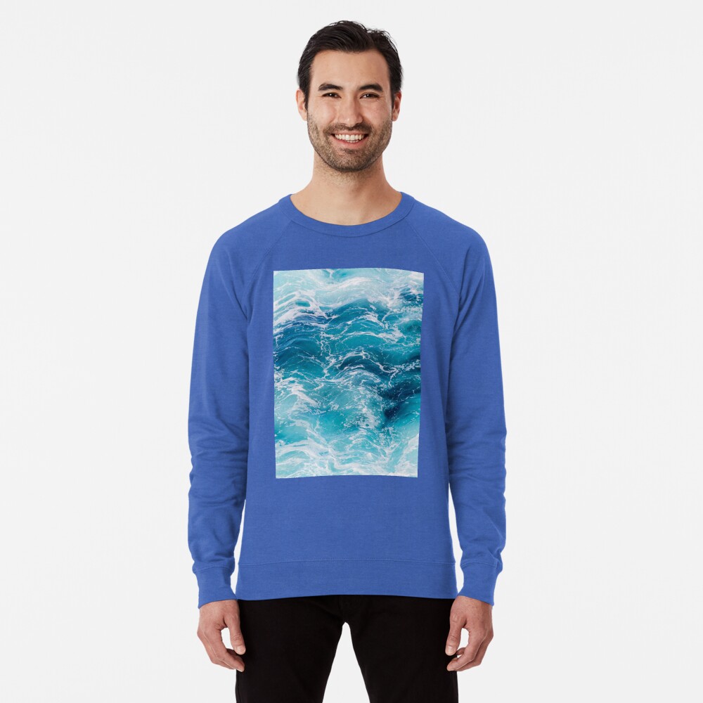 Surf Wave Graphic Men's Royal Blue T-shirt