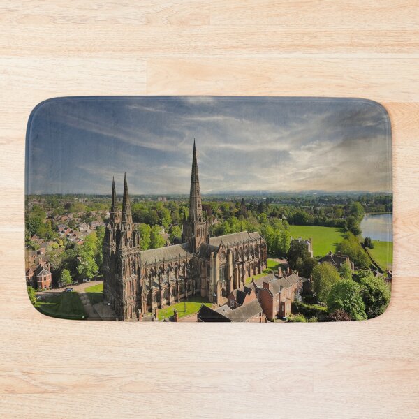 Item preview, Lichfield Cathedral Aerial View designed and sold by Catchavista.