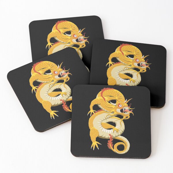 Aperçu de l'œuvre Dragon Oriental chinois de couleur jaune créée et vendue par TMBTM.
