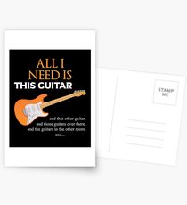 Postales Todo lo que necesito es esta guitarra