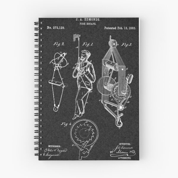 Item preview, Vintage Firefighter Patent 1883 designed and sold by PatentArt.