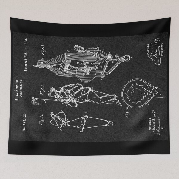Item preview, Vintage Firefighter Patent 1883 designed and sold by PatentArt.